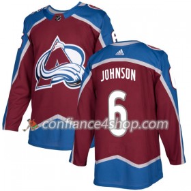 Adidas Maillot de Hockey Colorado Avalanche Erik Johnson 6 2017-2018 Burgundy Authentic - Homme